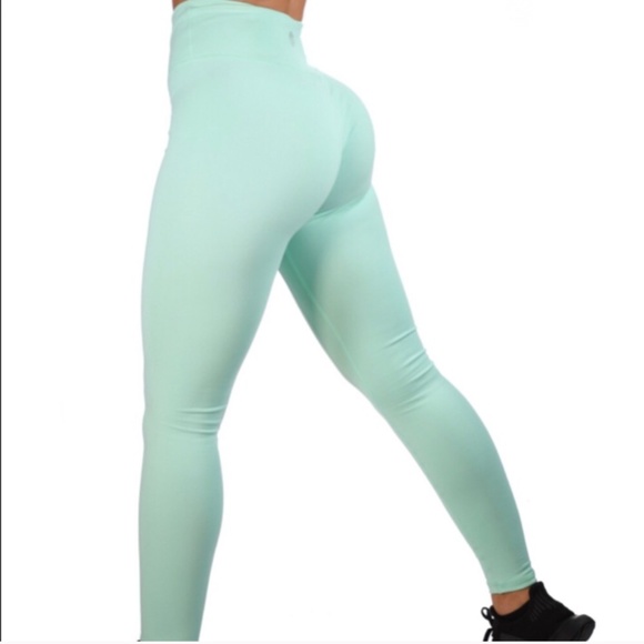 TYC MINT HIGH WAIST 7/8 LENGTH WORKOUT LEGGINGS XS - Picture 7 of 16